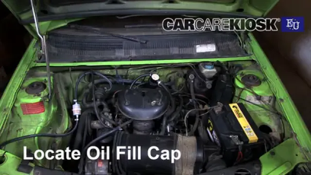 1986 Peugeot 205 GL 1.1L 4 Cyl. Aceite Agregar aceite